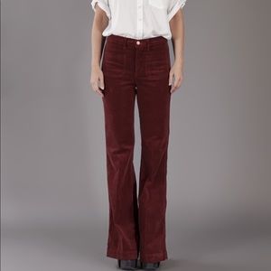 J Brand Ali High Rise Corduroy Flares